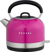 Vestel Çelik 1.7 lt 2200 W Retro Fuşya Kettle