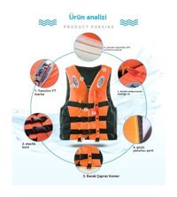 Harborstore Wr0724304 Fermuarlı Şişme Profesyonel Yetişkin Can Yeleği