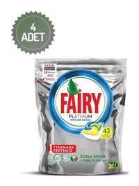 Fairy Platinum Tablet Bulaşık Makinesi Deterjanı 4x43 Adet