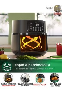 Philips Connected Premium 16'sı 1 Arada Airfryer 7.2 lt Siyah Sıcak Hava Fritözü