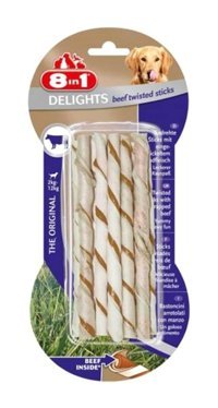 8in1 Delights Bones Biftek Tüm Irklar Yetişkin Köpek Ödül Çubuğu 55 gr