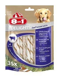 8in1 Delights Biftek Tüm Irklar Yetişkin Köpek Ödül Çubuğu 190 gr