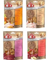 8in1 Freeze Dried Karışık Tüm Irklar Yetişkin Köpek Ödül Maması 4x50 gr