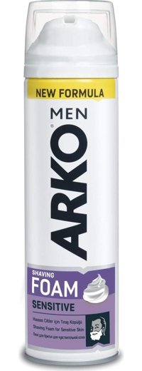 Arko Men Sensitive Hassas Ciltler İçin Seyahat Boyu Tıraş Köpüğü 200 ml