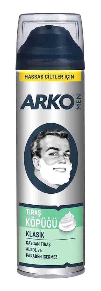 Arko Men Klasik Hassas Ciltler İçin Tıraş Köpüğü 200 ml