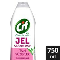 Cif Cleanboost Çamaşır Sulu Jel Çiçek Ferahlığı Yüzey Temizleyici 750 ml