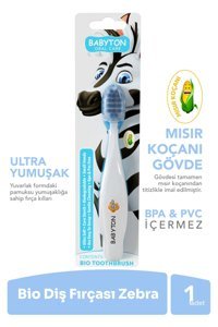 Babyton Oral Care Zebra Ultra Soft Manuel Yetişkin Diş Fırçası Beyaz