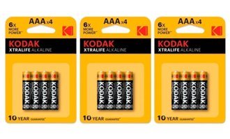Kodak Xtralife 9 V Alkalin AAA / İnce Kalem Pil 12'li