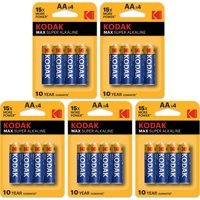 Kodak Max Super 1.5 V Alkalin AA / Kalem Pil 20'li