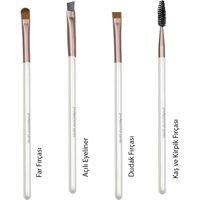 Trina Profesional Series 4'lü Eyeliner Far Makyaj Fırçası Seti