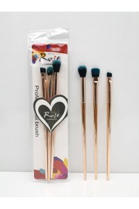 Roesıa Rose Cosmetics 3'lü Far Makyaj Fırçası Seti