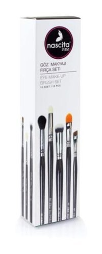 Nascita 10'lu Eyeliner Far Makyaj Fırçası Seti