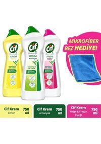 Cif Limon Amonyak Müge ve Frezya Kokulu Yüzey Temizleyici 3x750 ml