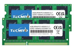 TECMIYO 8 GB DDR3 2x4 1066 MHz Ram Yeşil