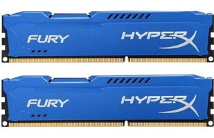 Kingston Hyperx Fury Blue HX316C10FK2 8 GB DDR3 1x8 1600 MHz Ram