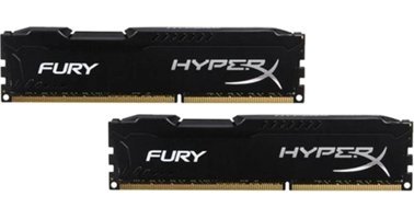 Kingston Hyperx Fury Black HX316C10F/8 16 GB DDR3 2x8 1600 MHz Ram