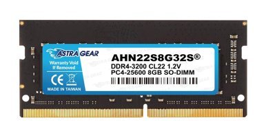ASTRA GEAR AHN22S8G32S 8 GB DDR4 1x8 3200 MHz Ram