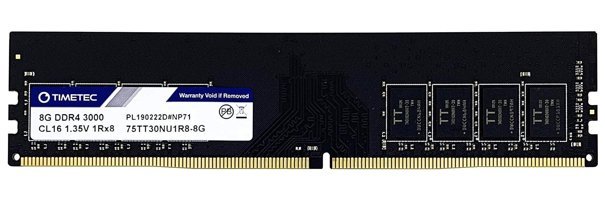 Timetec 8 GB DDR4 1x8 3000 MHz Ram