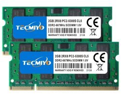 TECMIYO 4 GB DDR2 2x2 667 MHz Ram