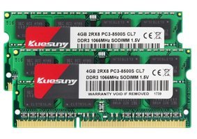 Kuesuny 8 GB DDR3 2x4 1066 MHz Ram Yeşil