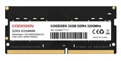 Codegen CDG-NBD425600/32G 32 GB DDR4 1x32 3200 MHz Ram