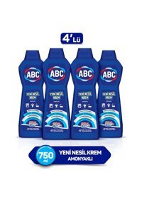Abc Yeni Nesil Krem Amonyaklı Yüzey Temizleyici 4x750 ml