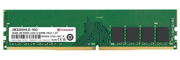 Transcend JM3200HLE 16 GB DDR4 1x16 3200 MHz Ram