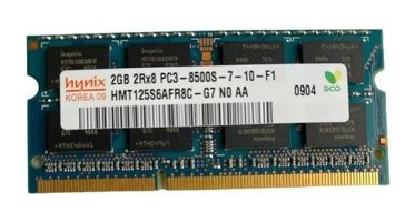 Hynix HMT125S6AFR8C-G7 2 GB DDR3 1x2 1066 MHz Ram