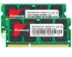 Kuesuny 16 GB DDR3 2x8 1600 MHz Ram Yeşil