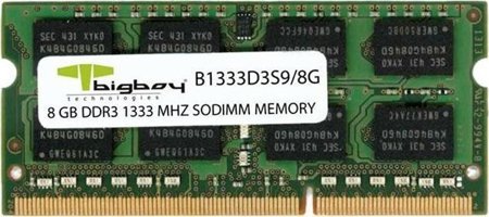 Bigboy Notebook 8 GB DDR3 1x8 1333 MHz Ram