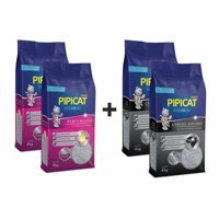 Pipi Cat Lavanta Kokulu Topaklanan İnce Taneli Aktif Karbonlu Bentonit Kedi Kumu 16 kg