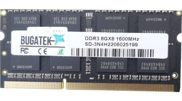 Bugatek BR-1402 8 GB DDR3 1x8 1600 MHz Ram