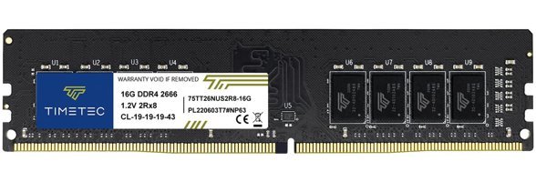 Timetec 16 GB DDR4 1x16 2666 MHz Ram