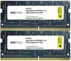 NVTEK 16 GB DDR4 2x8 2666 MHz Ram