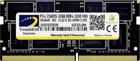 TwinMOS MDD432GB3200N 32 GB DDR4 1x32 3200 MHz s