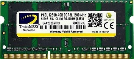 TwinMOS MDD3L4GB1600N 4 GB DDR3 2x2 1600 MHz Ram
