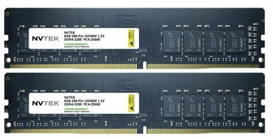 NVTEK 16 GB DDR4 2x8 3200 MHz Ram