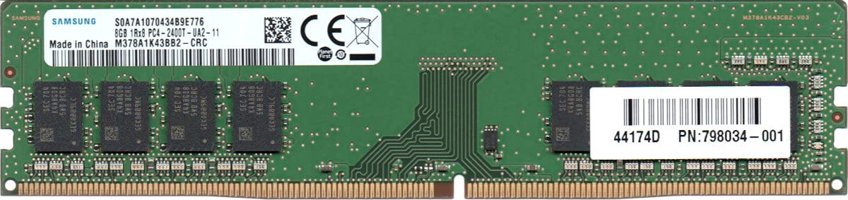 Samsung M378A1K43BB2 8 GB DDR4 1x8 2400 MHz Ram