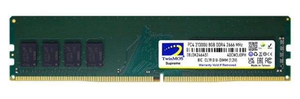 TwinMOS MDD48GB2666D 8 GB DDR4 1x8 2666 MHz Ram Yeşil