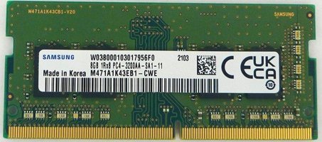 Samsung M471A1K43EB1-CWED0 8 GB DDR4 1x8 3200 MHz Ram