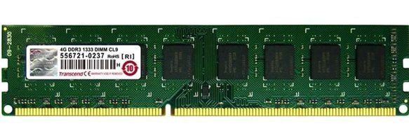 Transcend TS512MLK64V3N 4 GB DDR3 1x4 1333 MHz Ram