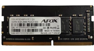 Afox AFSD48FH1P 8 GB DDR4 1x8 2666 MHz Ram