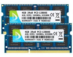 Duomeiqi 8 GB DDR3 2x4 1600 MHz Ram Mavi