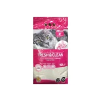 Fresh Clean Bebek Pudrası Kokulu Topaklanan İnce Taneli Bentonit Kedi Kumu 10 lt