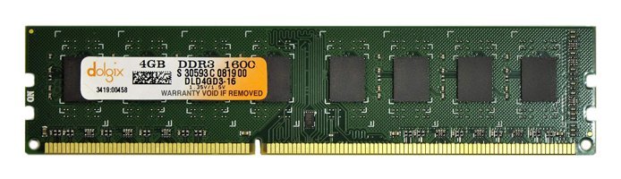 Dolgix 4 GB DDR3 1x4 1600 MHz Ram
