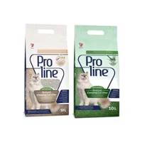 Proline Aleo Vera Vanilya Kokulu Topaklanan İnce Taneli Bentonit Kedi Kumu 2x10 lt