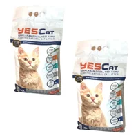 Yescat Topaklanan İnce Taneli Aktif Karbonlu Bentonit Kedi Kumu 20 lt