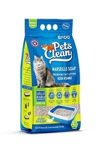 Girist Bado Marsilya Sabunu Kokulu İnce Taneli Bentonit Kedi Kumu 5 lt
