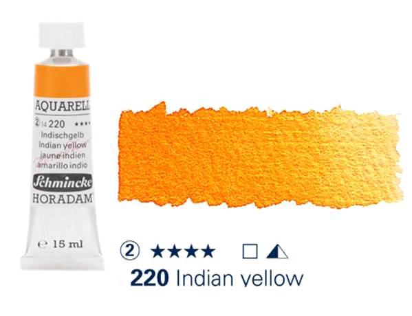 Schmincke Seri 2 Indian Yellow 220 Sedefli Tüp Sulu Boya