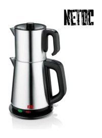 Netoc Lüx 2 IN 1 Çelik Demlikli 1500 W Çelik Gövdeli İnox Çay Makinesi